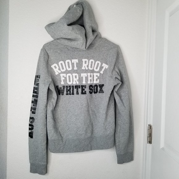 PINK Victoria's Secret Tops - Pink Victoria’s Secret Gray White Sox Baseball Full Zip Hoodie Large